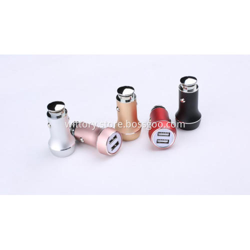 Aluminum alloy Series Champagne  Car Charger
